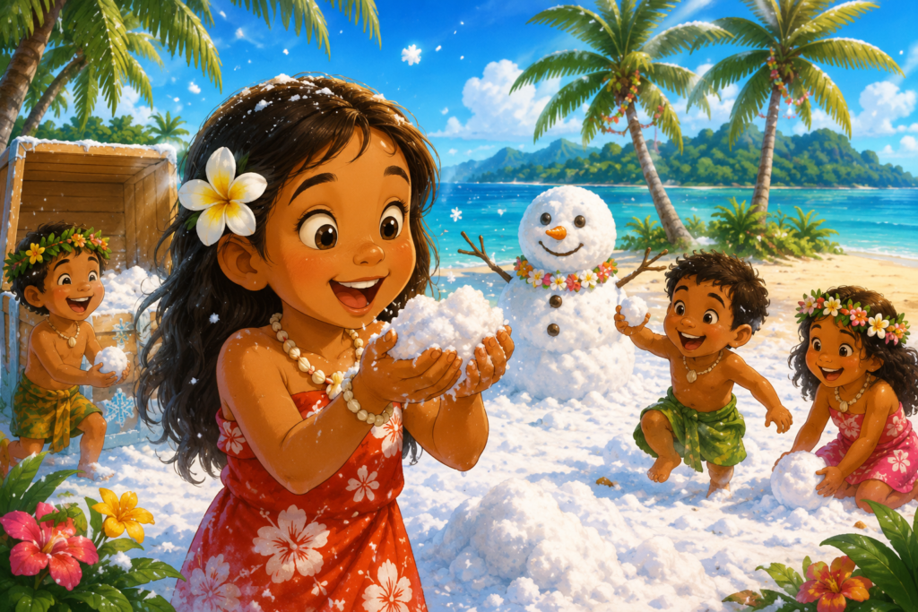 Le jour où la neige arriva sous les cocotiers