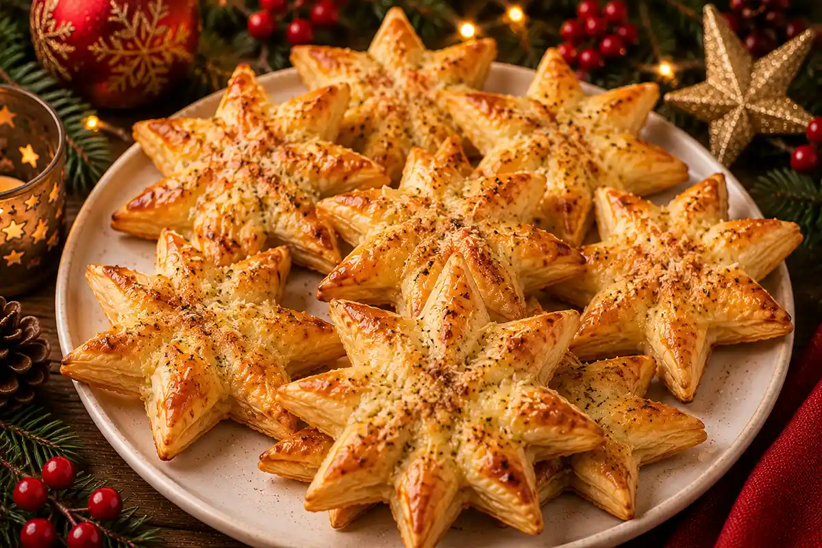 Étoiles feuilletées au fromage