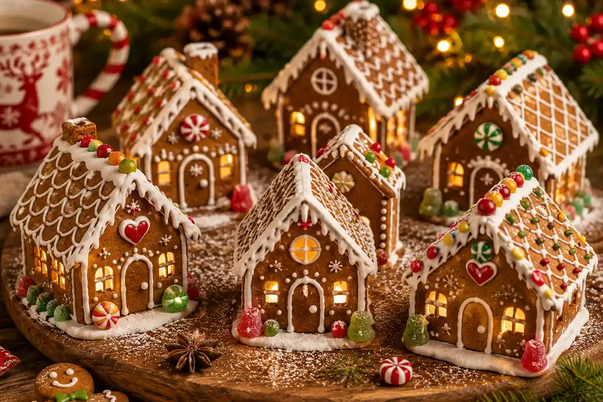 Mini-maisons en pain d’épices