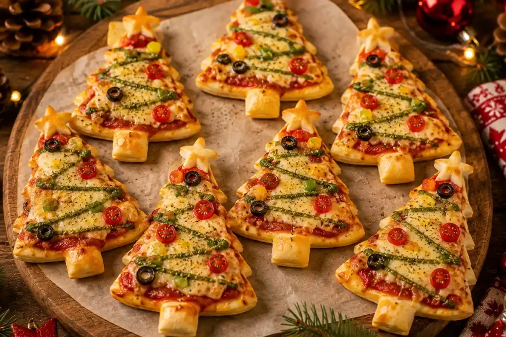 Mini-pizzas sapins