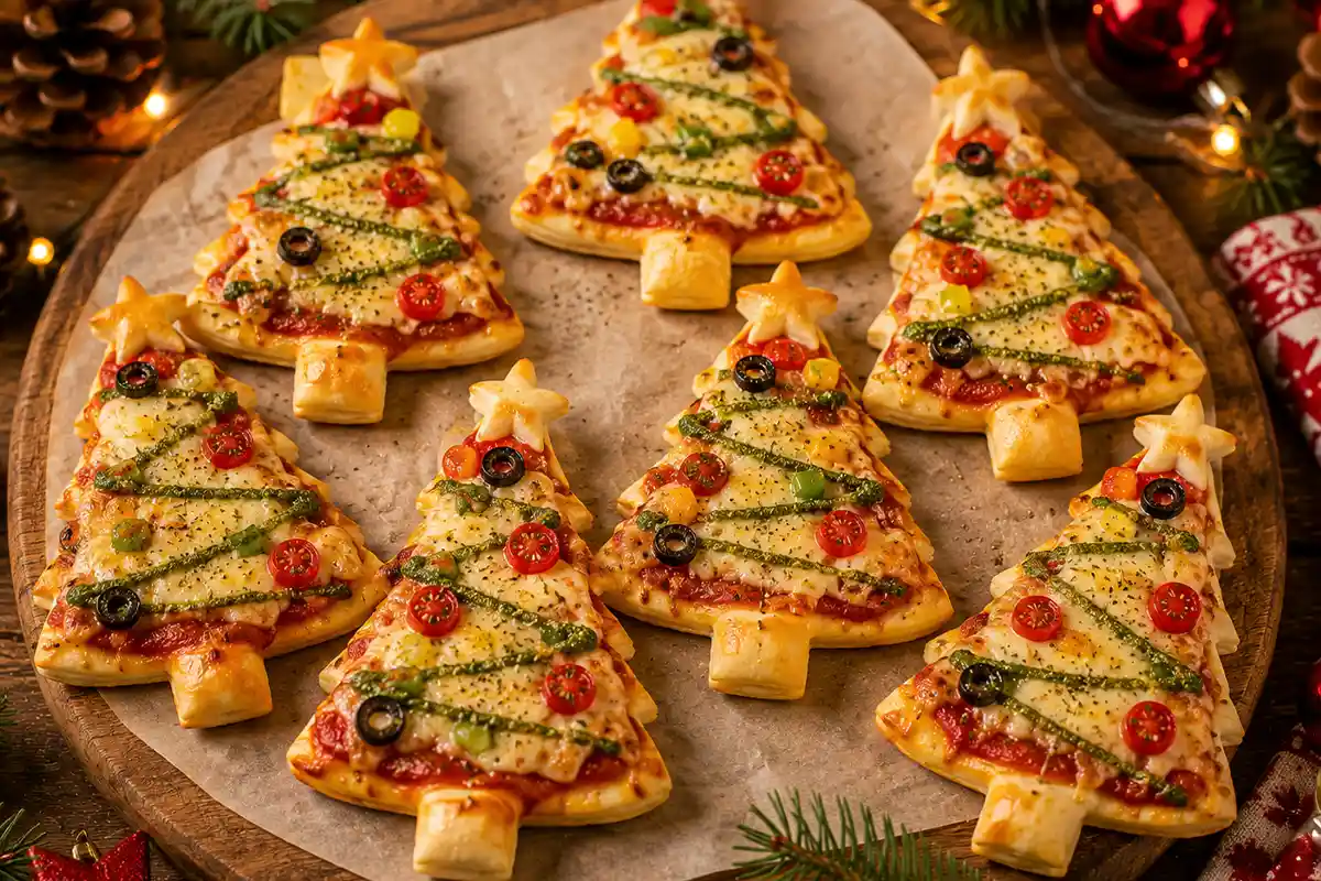 Mini-pizzas sapins